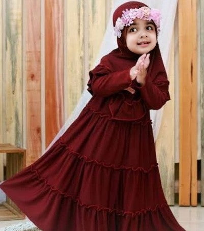 kids Long frock with matching staller