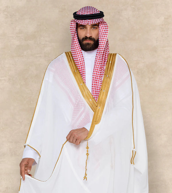 White Arabian Bisht